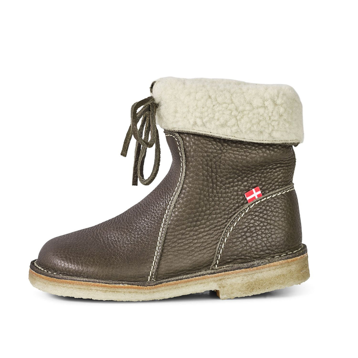Duckfeet Arhus Boots Shearling Lined Crepe Sole Leather Size 43, Mens 9 Duckfeet Arhus Shearling-Lined Boot - Nut | Work Boots  main image 3