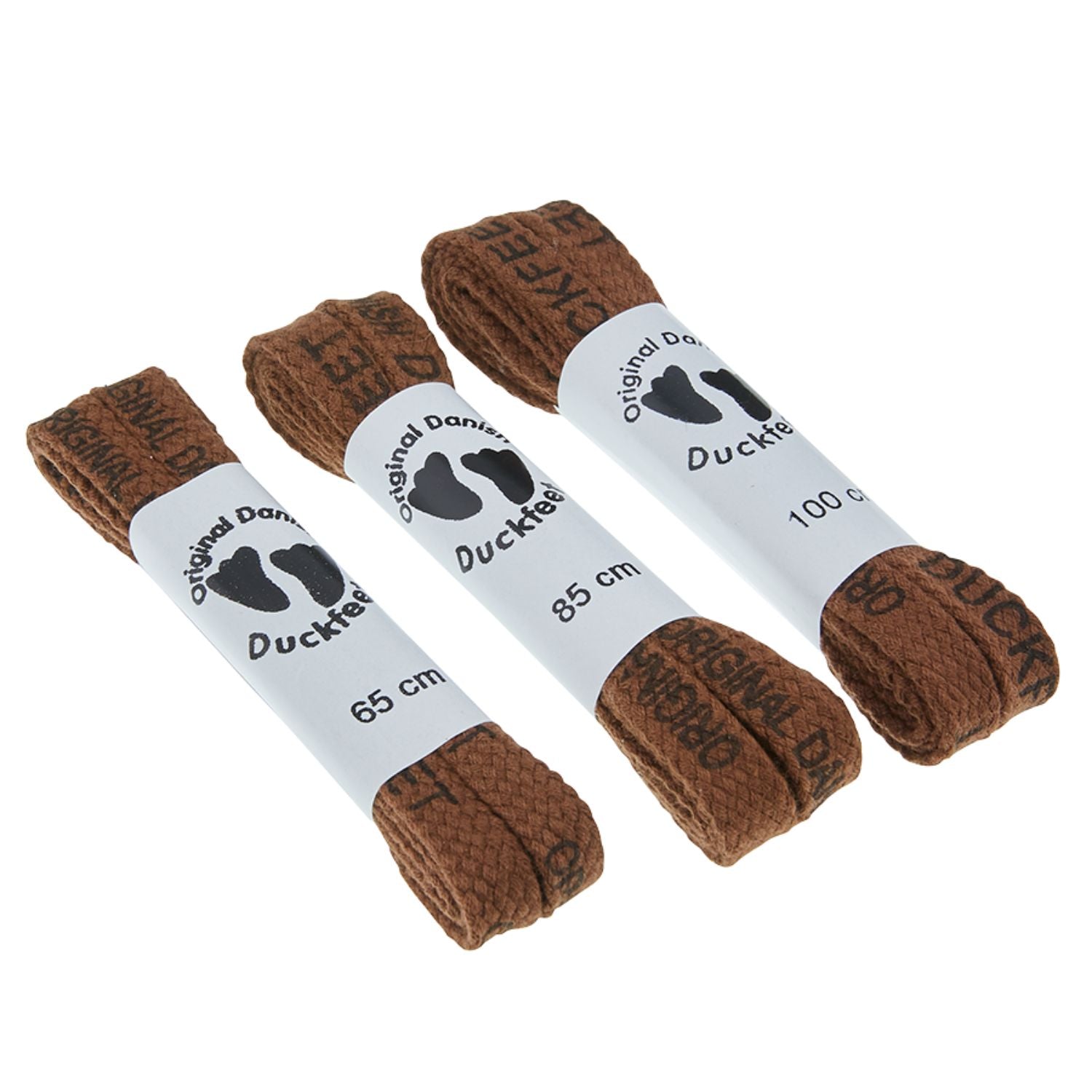 Duckfeet Printed Laces Brown