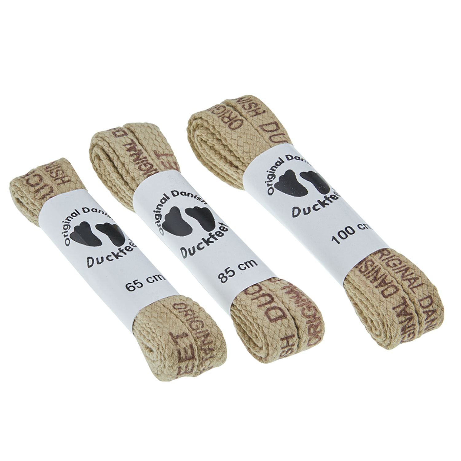Duckfeet Printed Laces Beige