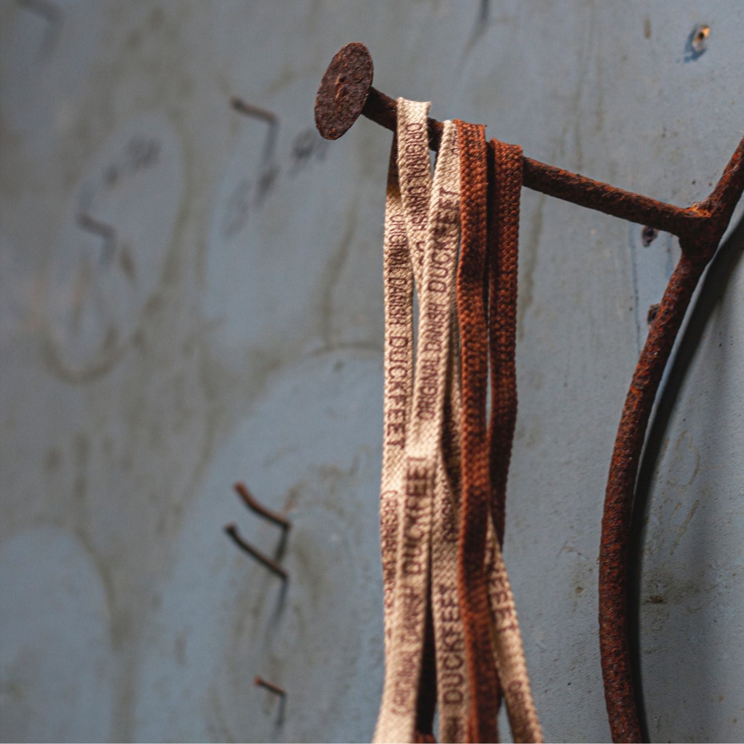 Duckfeet Printed Laces Brown