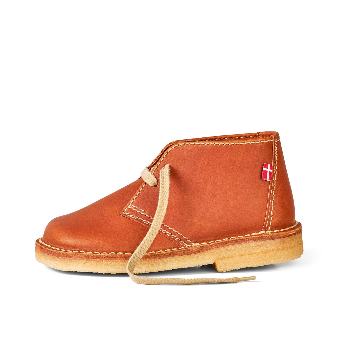 Duckfeet Wool Lined Desert Boot in Brown Pebbled Leather Duckfeet Grena main image 3